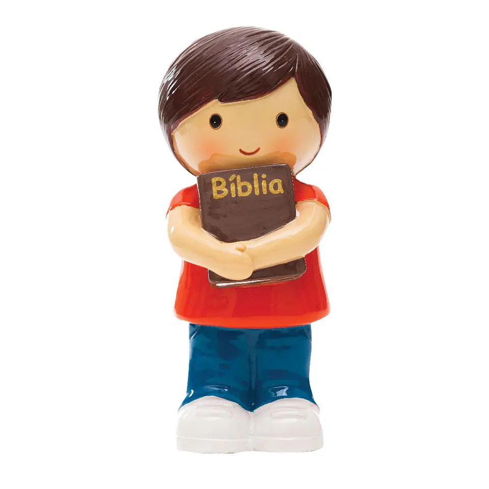 Menino com Bí­blia, t-shirt vermelha 1