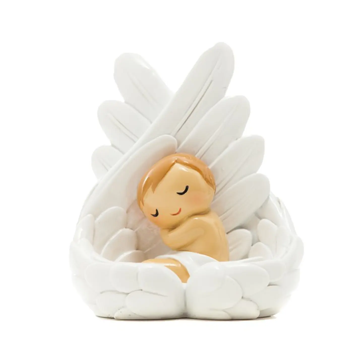 Anjo Protector deitado em penas 1