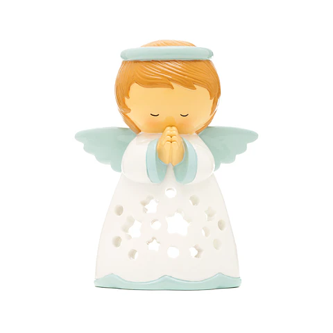 Anjo da Guarda Azul para vela led