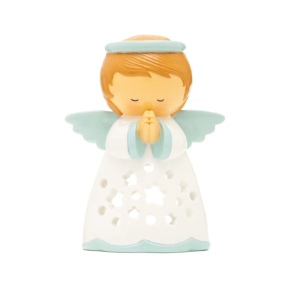 Anjo da Guarda Azul para vela led 1