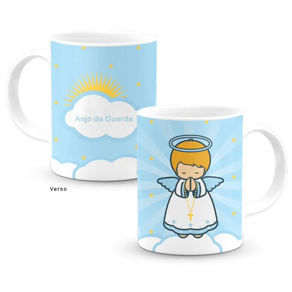 Caneca, Anjo da Guarda (Azul) 1