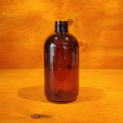 Botella Barril Ámbar 250ml (24/410)