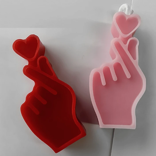 Molde Vela Mano Amor