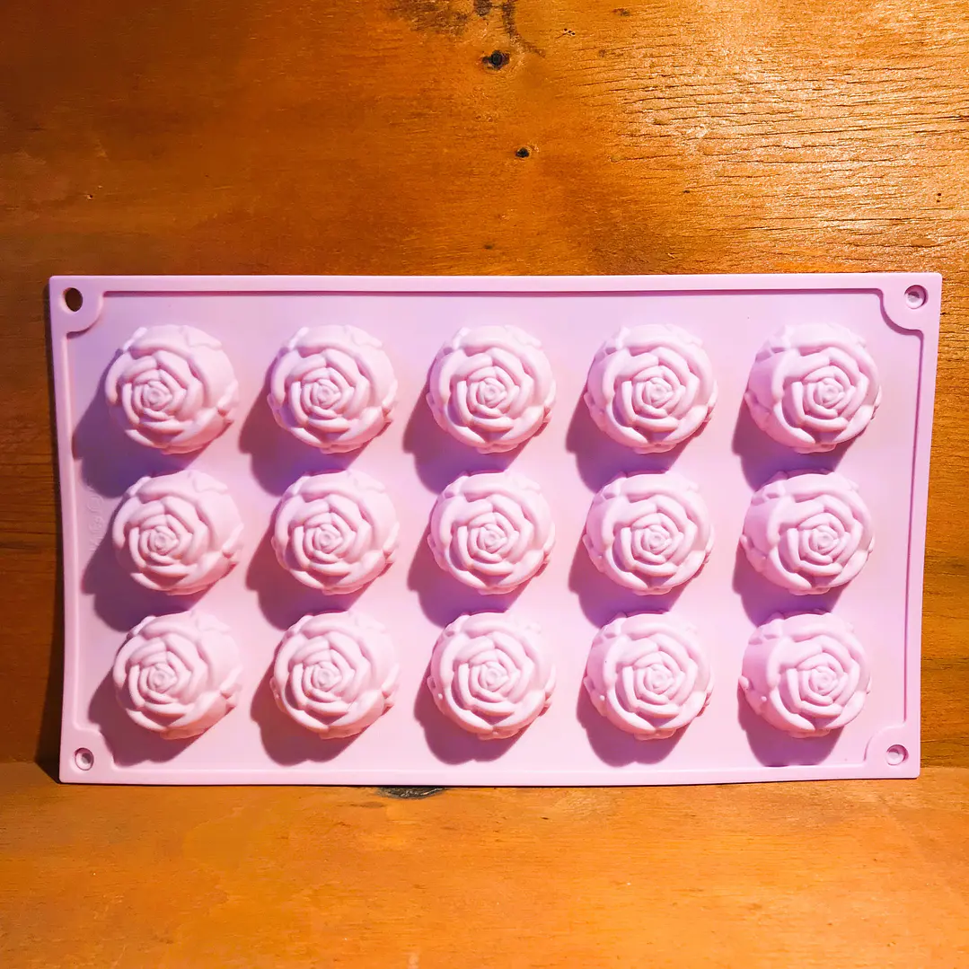 Molde 15 Rosas Pequeñas 1