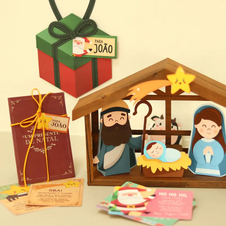 ARQUIVO DE CORTE Kit Caça ao Presente NATAL 1