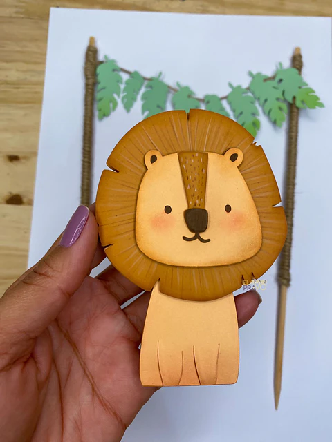 ARQUIVO DE CORTE TOPO LEÃO MINIMALISTA