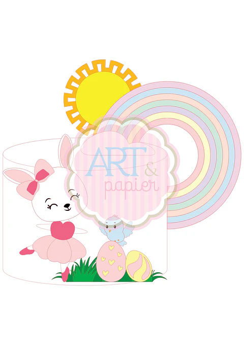 ARQUIVO DE CORTE Topo Coelha Bailarina  