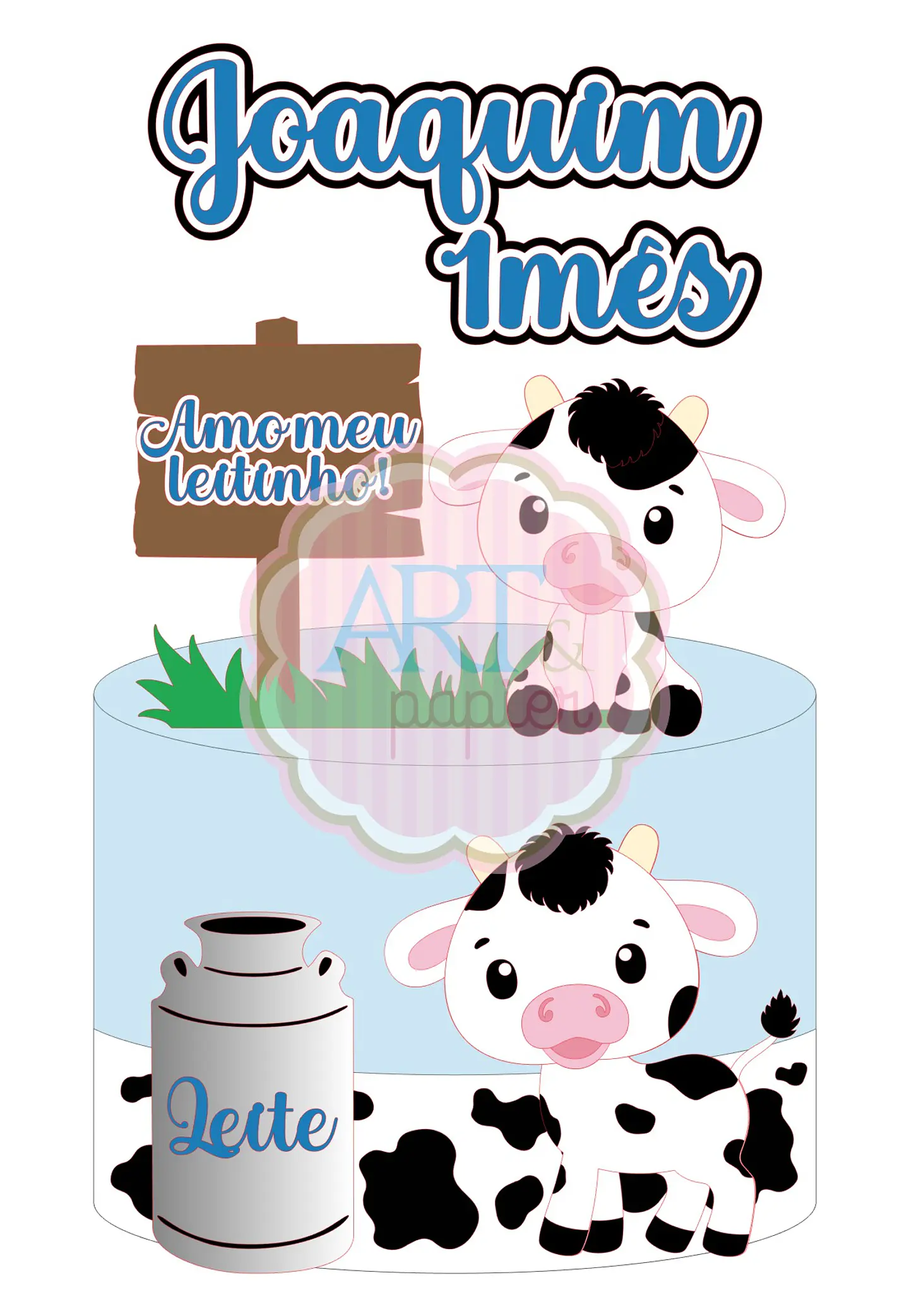 ARQUIVO DE CORTE Topo Amo Meu leitinho 1