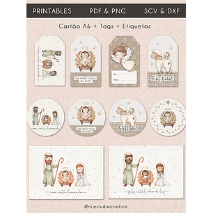 ARQUIVO DE CORTE CARTÃO E TAGS NATAL