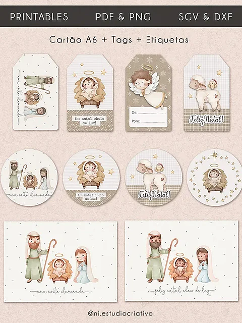 ARQUIVO DE CORTE CARTÃO E TAGS NATAL