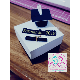 ARQUIVO DE CORTE CAIXA CUBO CAPELO FORMATURA