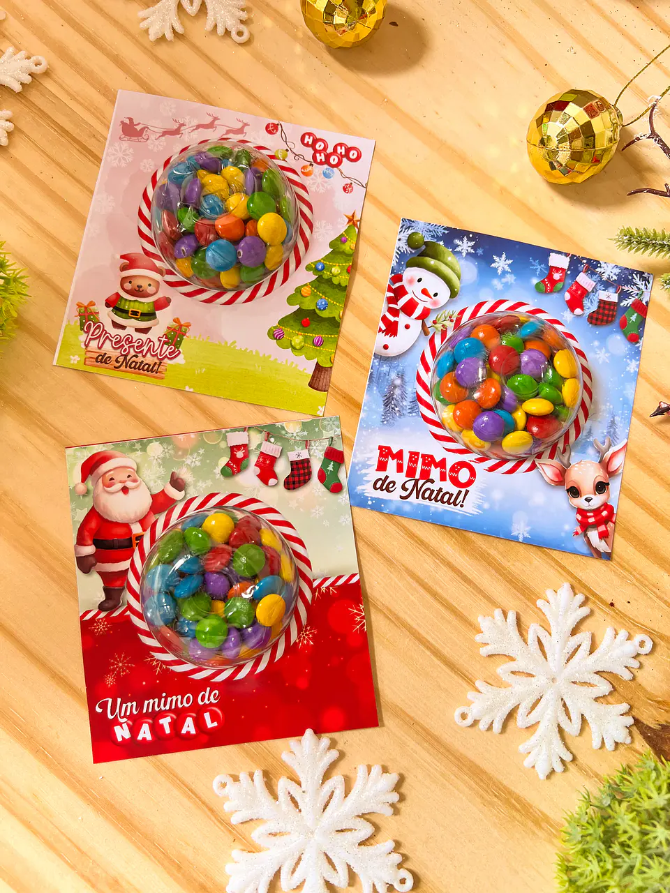 Arquivo de corte Balinhas e Cards Natal - Ilustracin 8