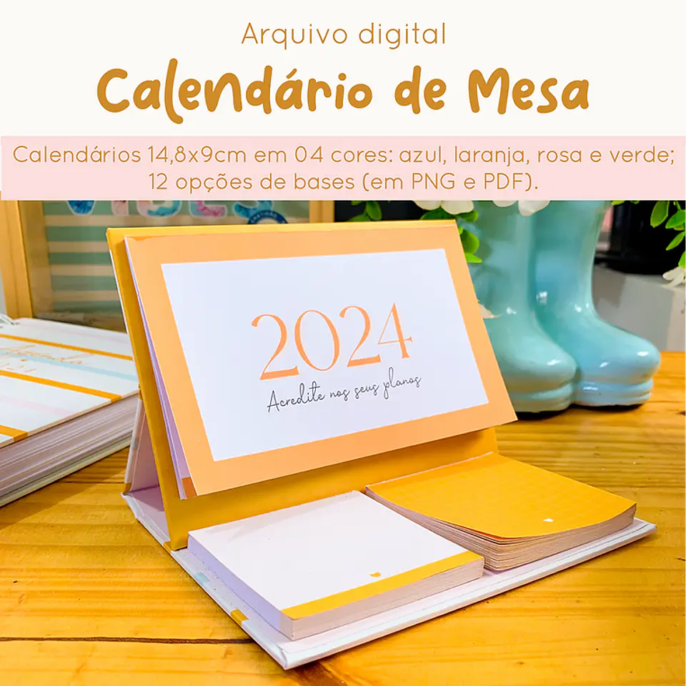 Calendário de Mesa 2024 - Papel Sorriso 1