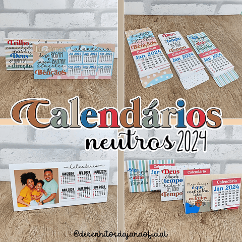 Arquivo Calendários Neutros 2024 - Desenhitos da Jana