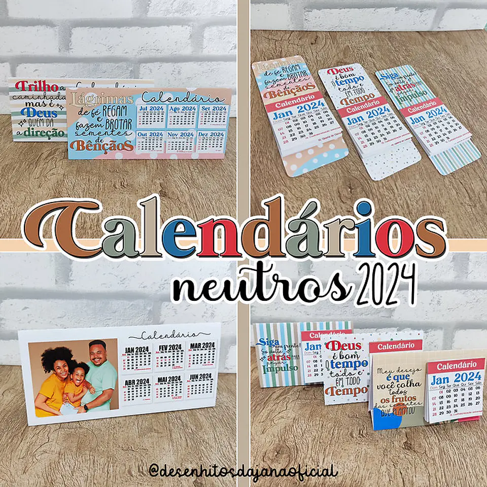 Arquivo Calendários Neutros 2024 - Desenhitos da Jana 1