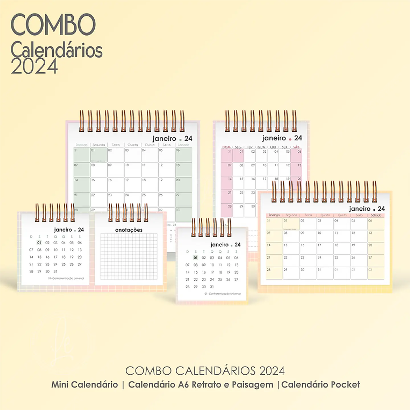  Arquivo Calendários 2024 - MOLDES DA LÊ 1