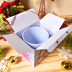 ARQUIVOS DE CORTE CAIXA CANECA NATAL - ILUSTRACIN
