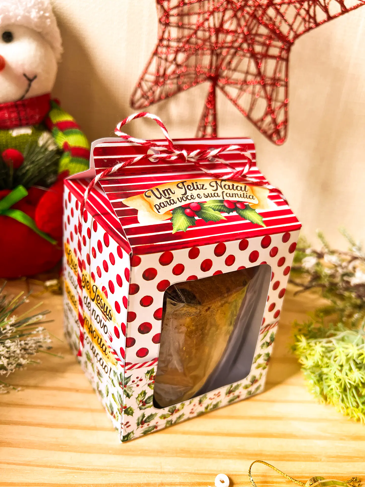 ARQUIVOS DE CORTE CAIXA MINI PANETONE NATAL - ILUSTRACIN 7