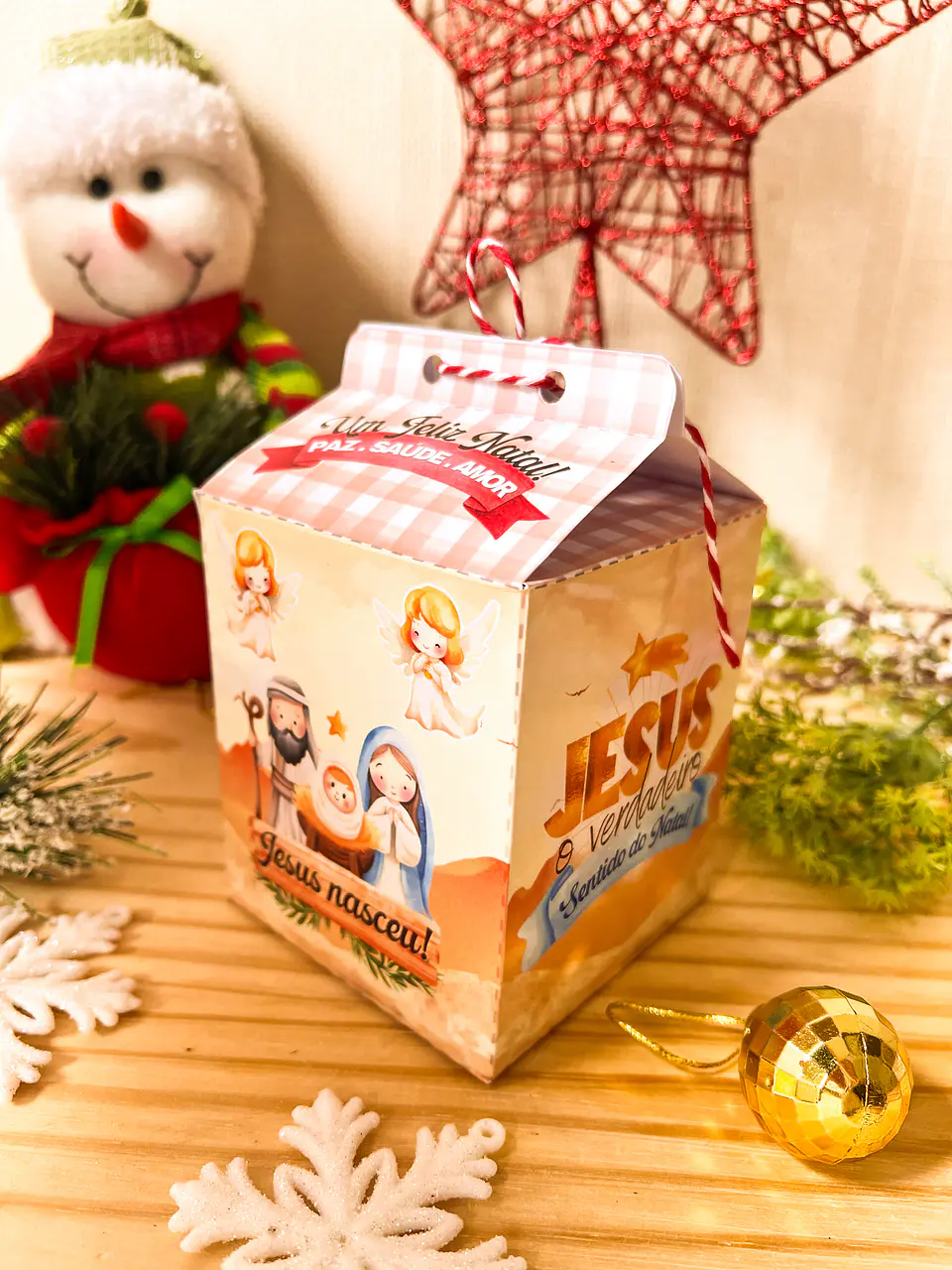 ARQUIVOS DE CORTE CAIXA MINI PANETONE NATAL - ILUSTRACIN 10