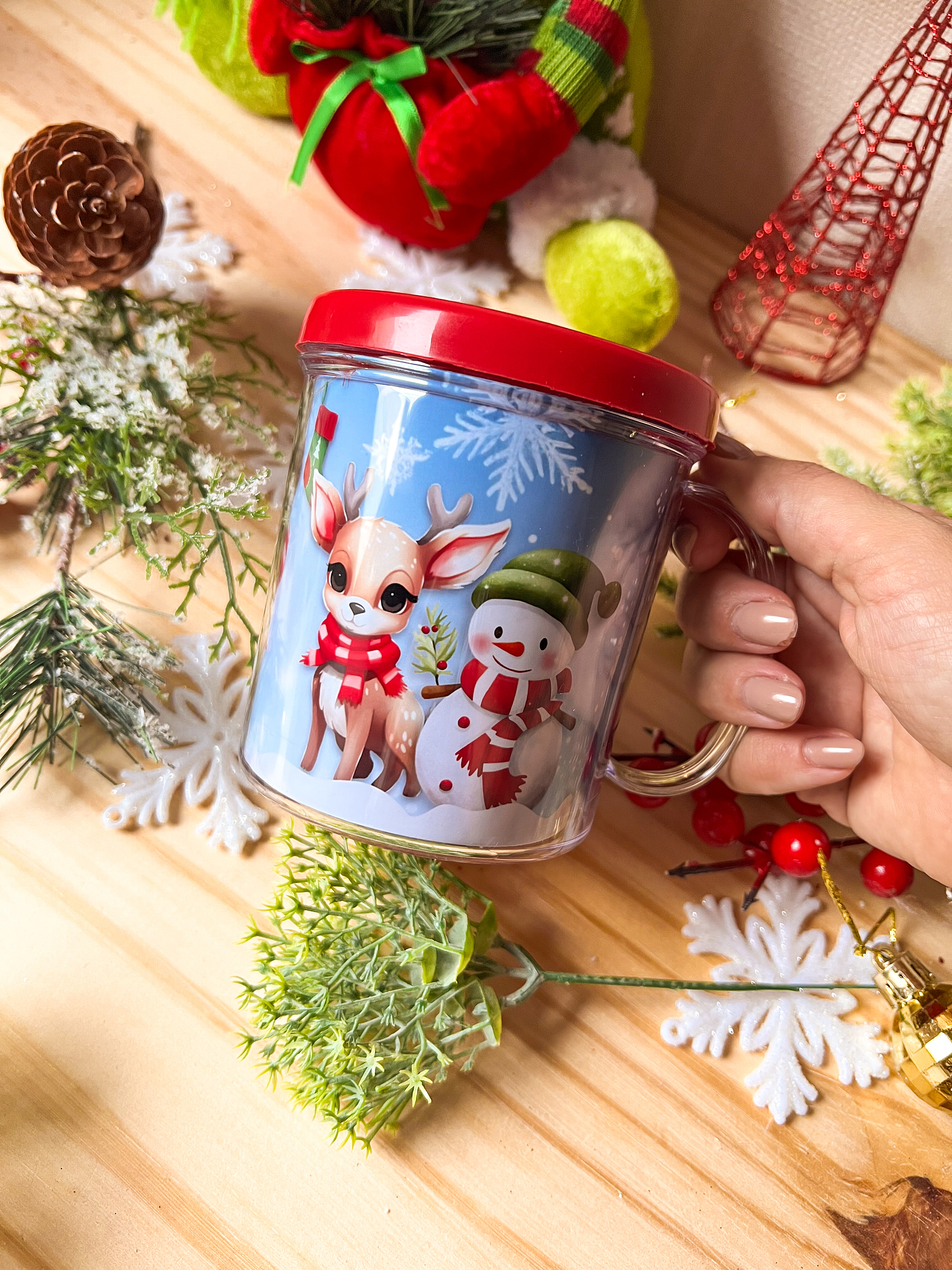 ARQUIVOS DE CORTE CANECA ACRILICA NATAL - ILUSTRACIN 5