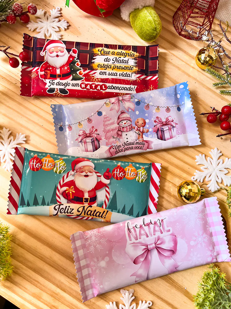 ARQUIVOS DE CORTE CHOCOLATE 80G NATAL - ILUSTRACIN 1
