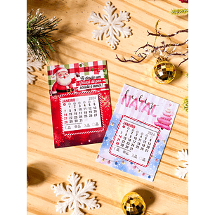 ARQUIVOS DE CORTE PORTA CALENDÁRIO IMÃ NATAL - ILUSTRACIN