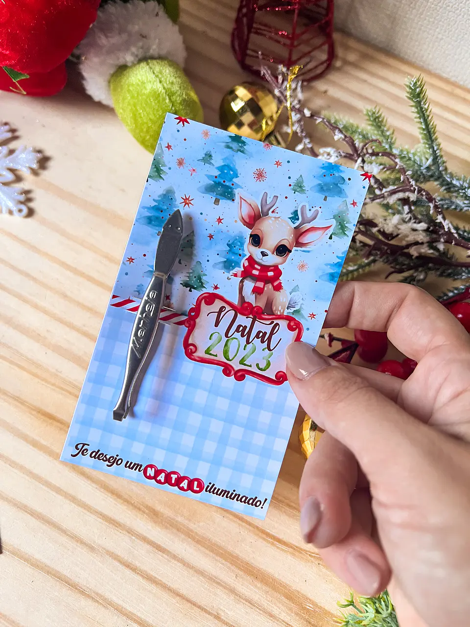 ARQUIVOS DE CORTE TAGS MINI LIXA E ESCOVINHA NATAL - ILUSTRACIN 2