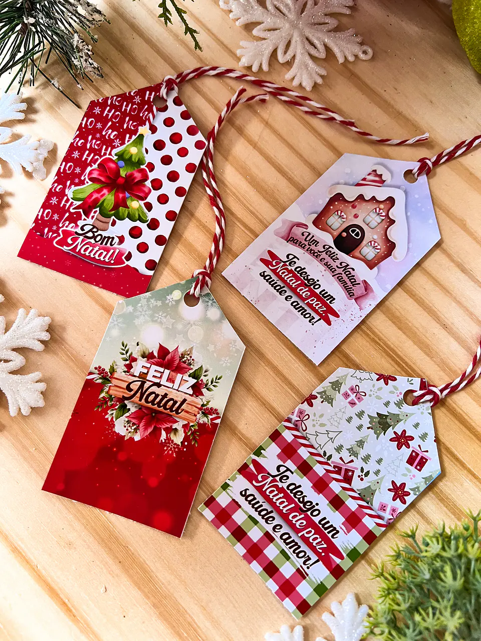 ARQUIVOS DE CORTE TAGS PRESENTES NATAL - ILUSTRACIN 1