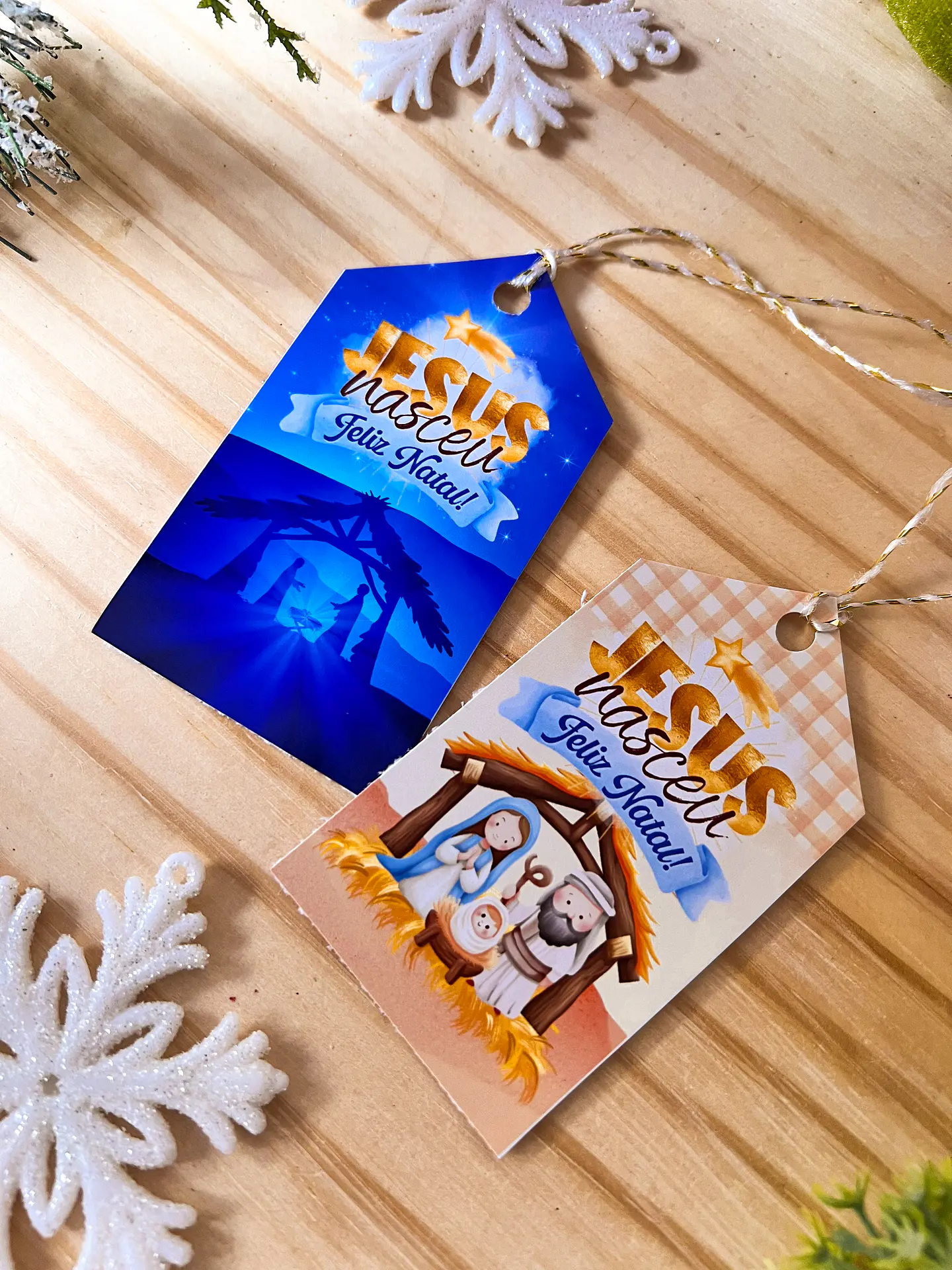 ARQUIVOS DE CORTE TAGS PRESENTES NATAL - ILUSTRACIN 6