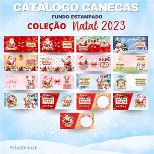 ARQUIVO CANECAS NATAL - ILUSTRACIN