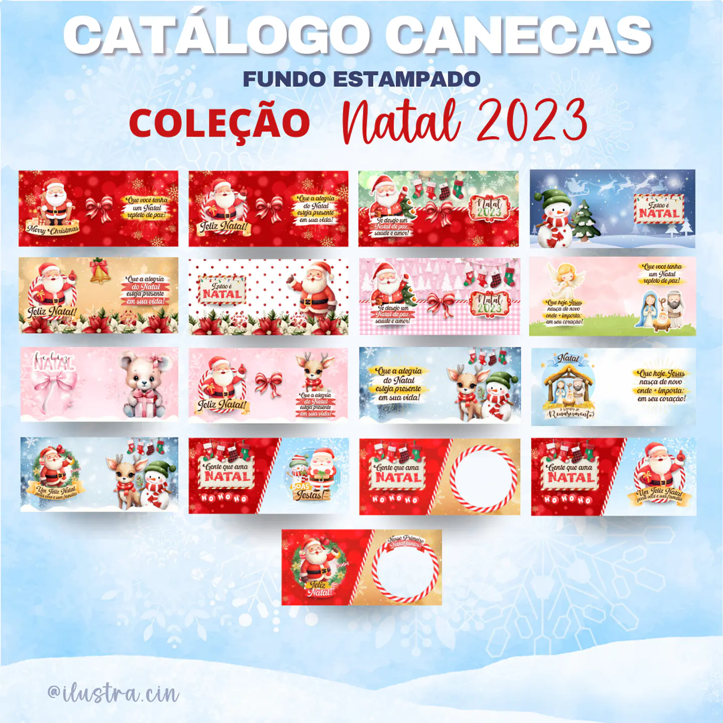 ARQUIVO CANECAS NATAL - ILUSTRACIN 1