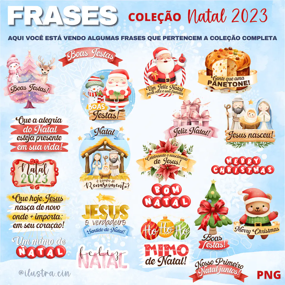 Kit Digital COMPLETO Natal 2023 - Ilustracin  8