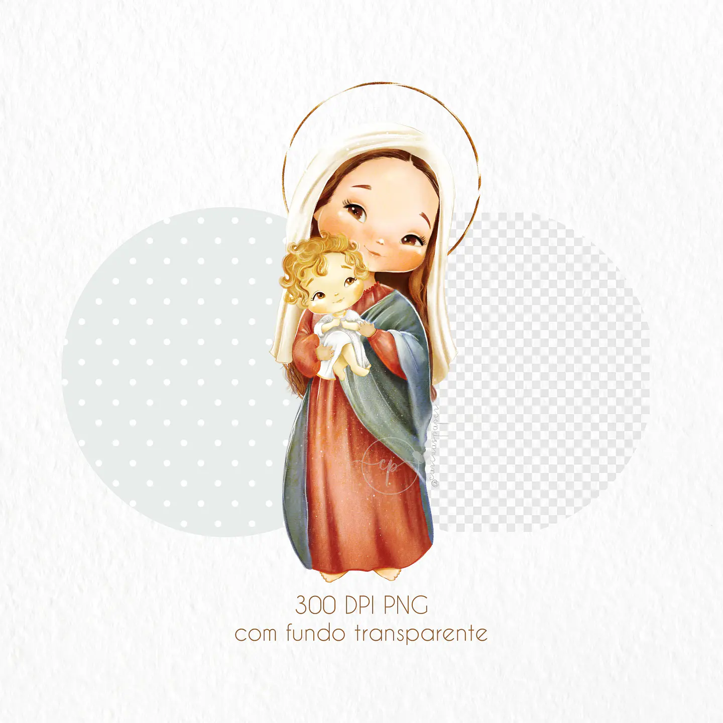 KIT DIGITAL MARIA MÃE DE JESUS - CARINAS PAPER 3