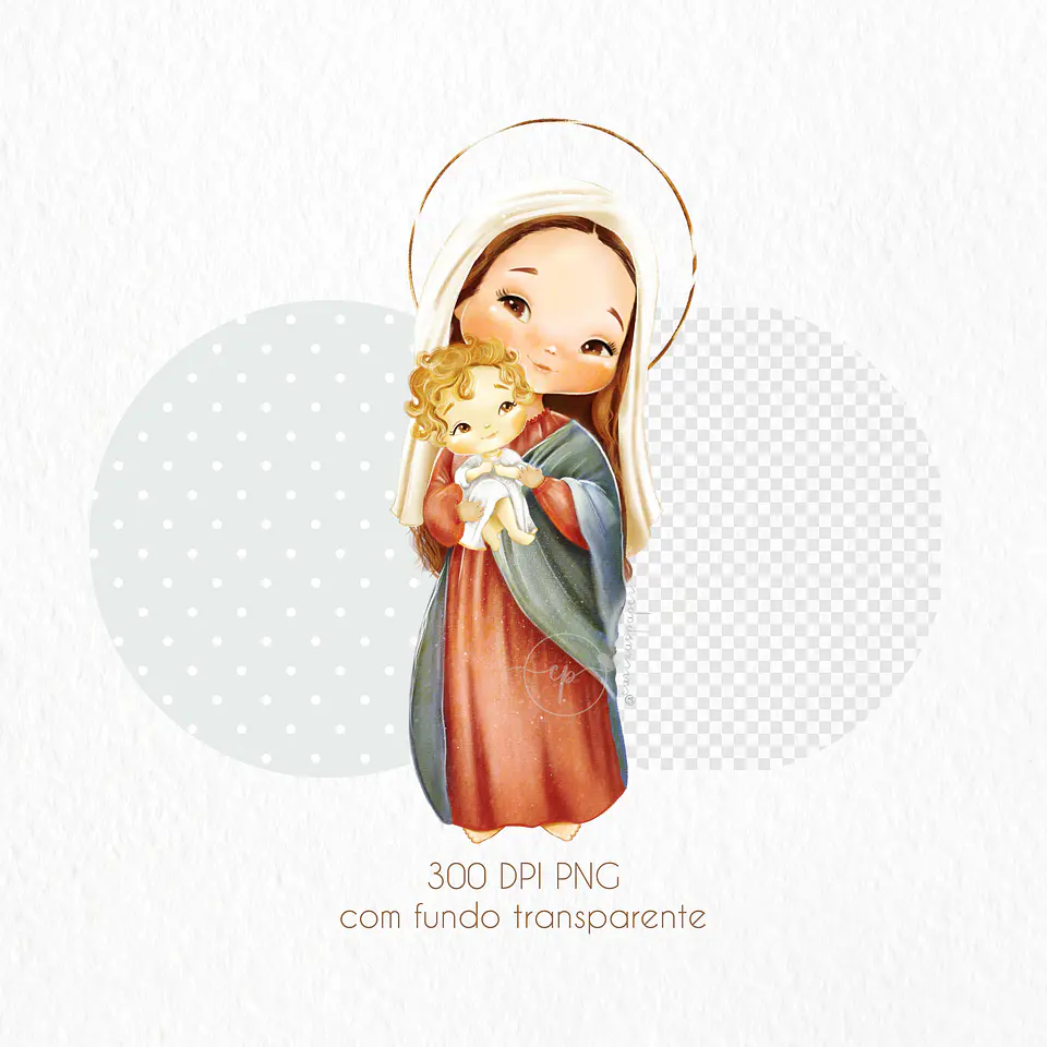 KIT DIGITAL MARIA MÃE DE JESUS - CARINAS PAPER 3