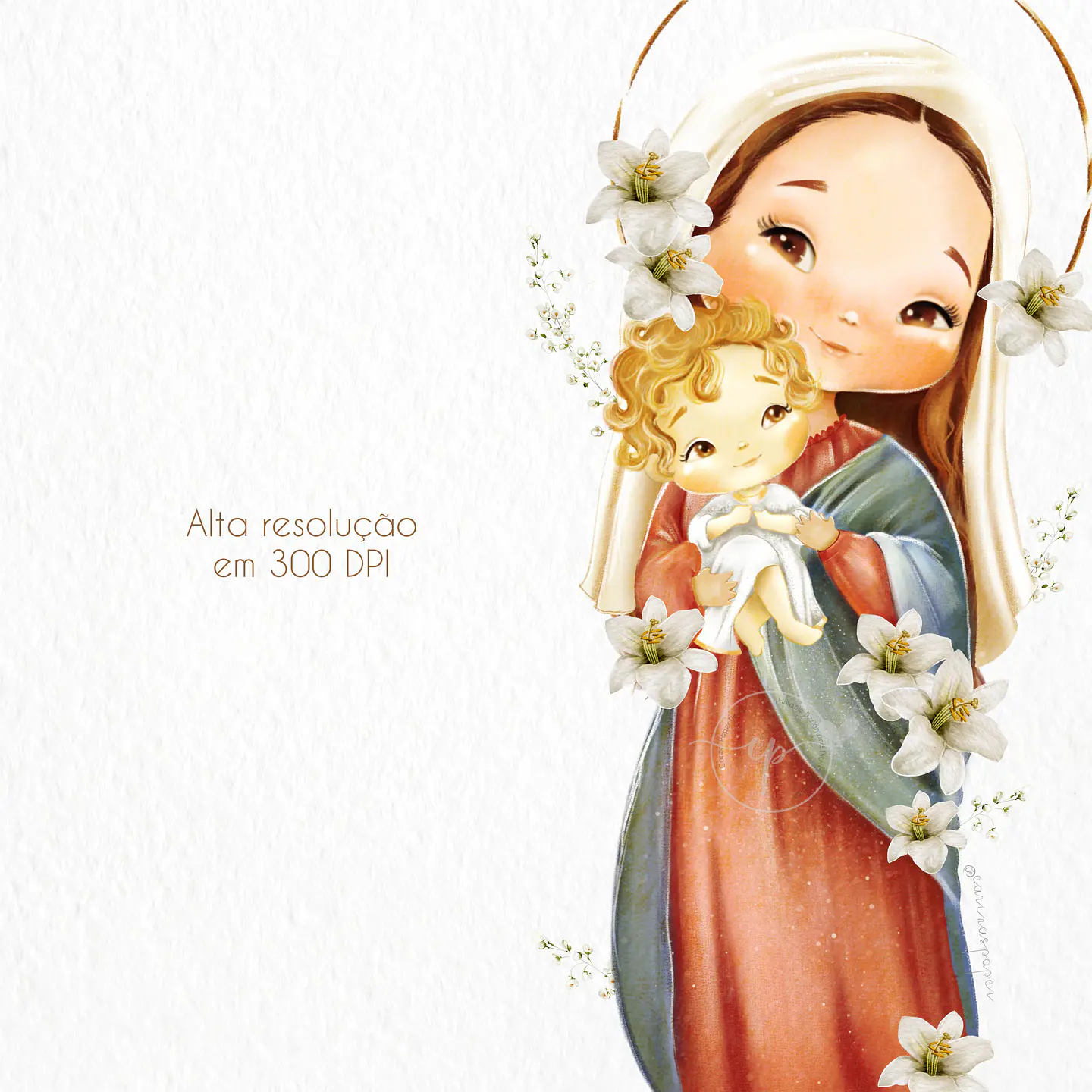 KIT DIGITAL MARIA MÃE DE JESUS - CARINAS PAPER 4