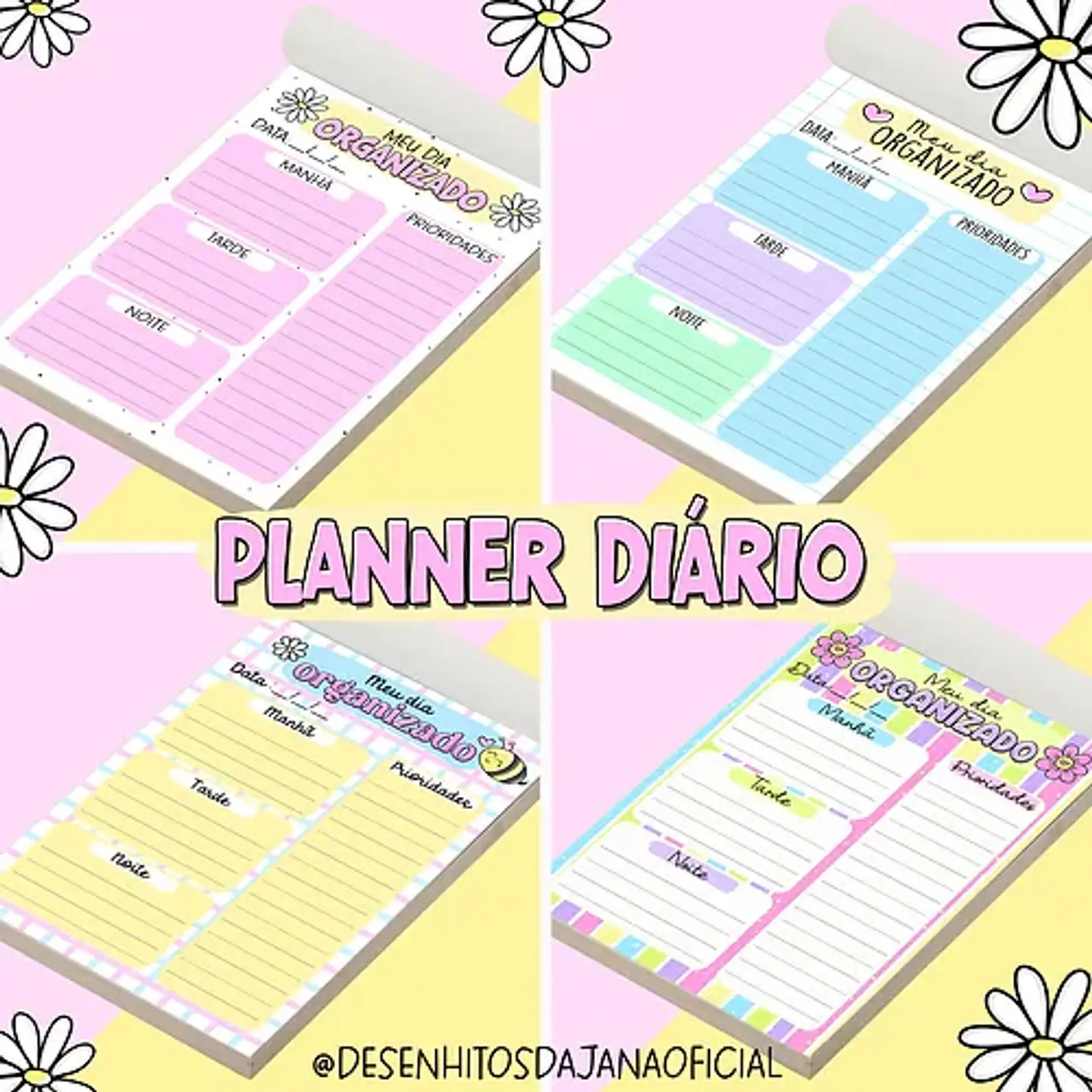 KIT DIGITAL ENCADERNAÇÃO PLANNER E DEVOCIONAL - DESENHITOS DA JANA 6