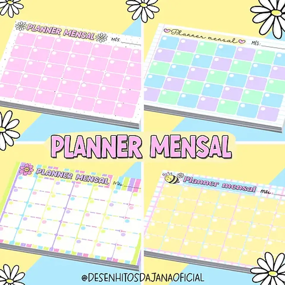 KIT DIGITAL ENCADERNAÇÃO PLANNER E DEVOCIONAL - DESENHITOS DA JANA 7