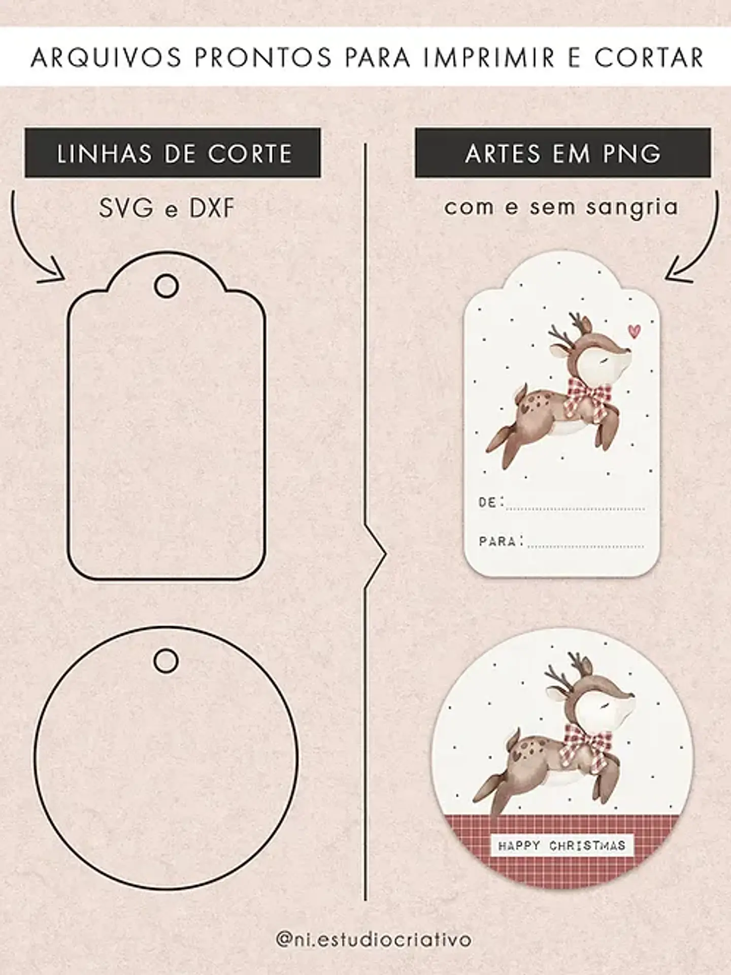 ARQUIVO DE CORTE PRINTABLES NATAL MÁGICO - NI ESTUDIO 3