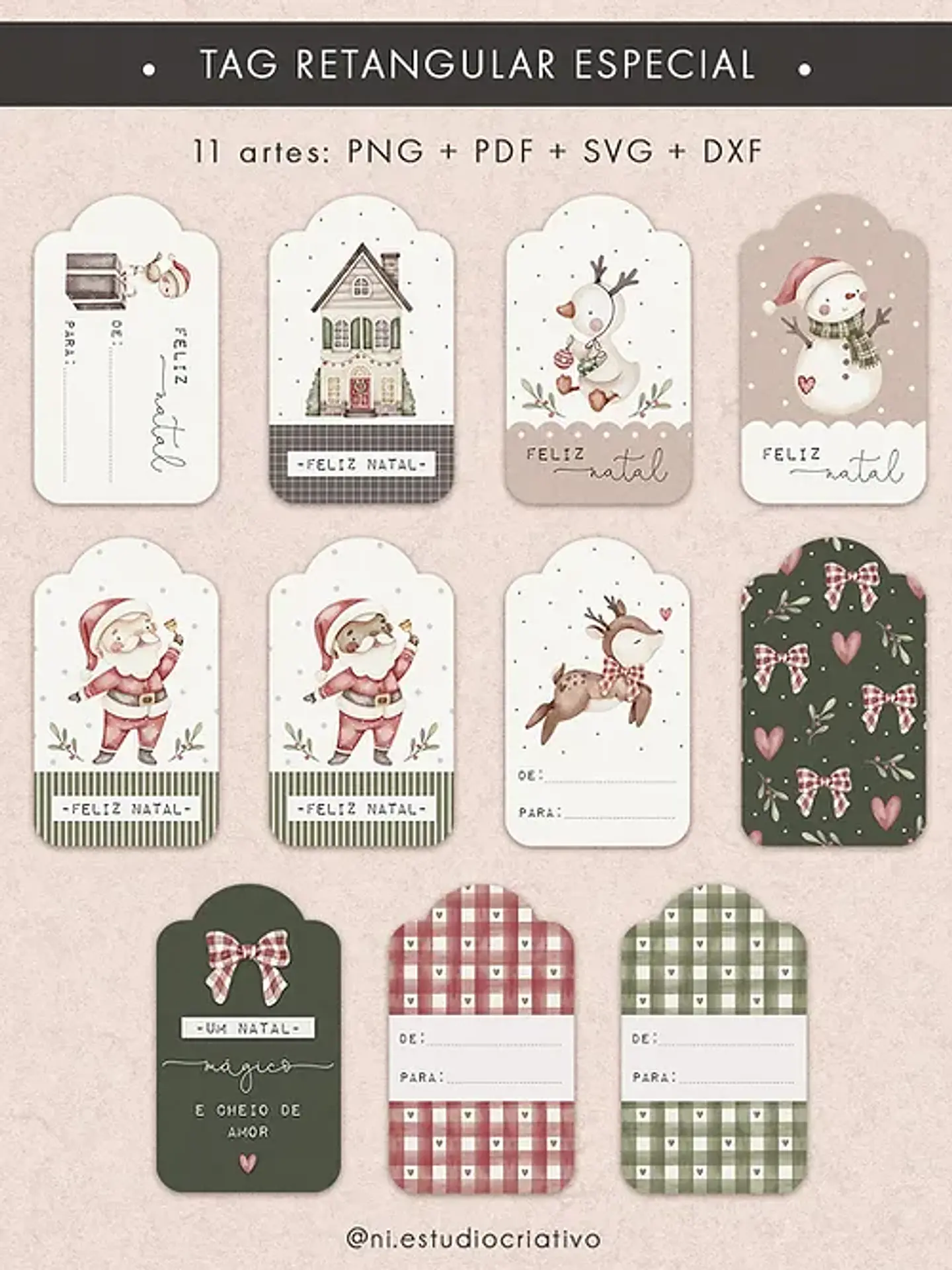 ARQUIVO DE CORTE PRINTABLES NATAL MÁGICO - NI ESTUDIO 4