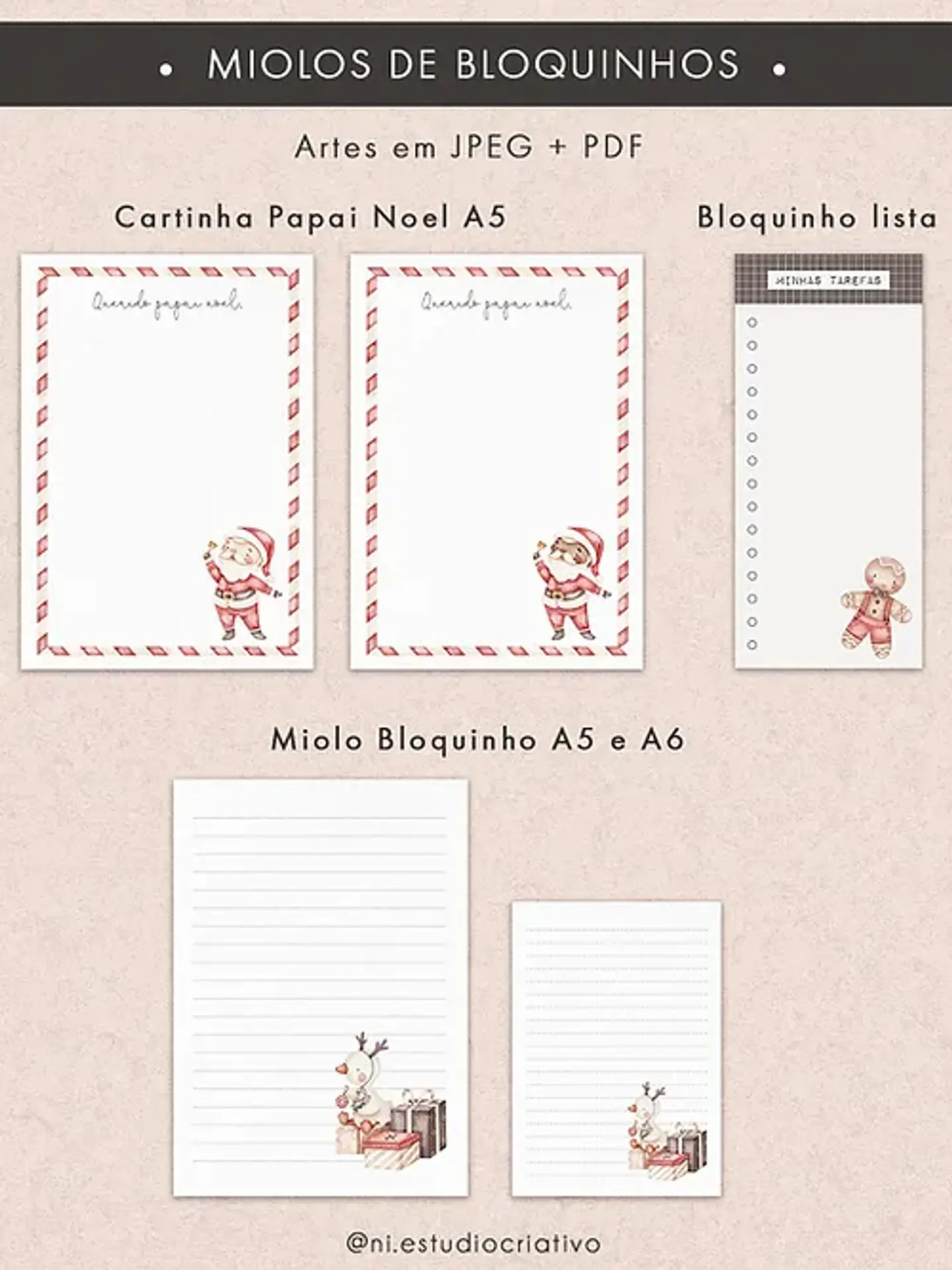ARQUIVO DE CORTE PRINTABLES NATAL MÁGICO - NI ESTUDIO 7