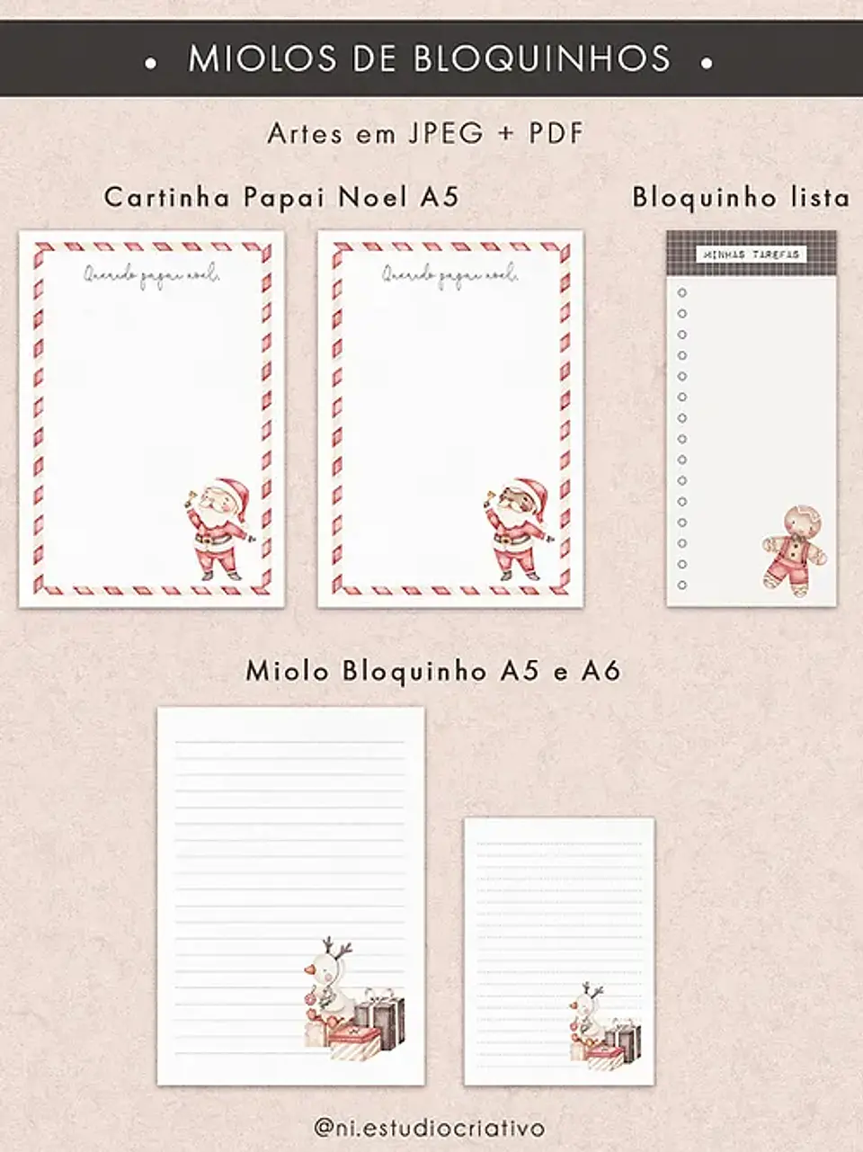 ARQUIVO DE CORTE PRINTABLES NATAL MÁGICO - NI ESTUDIO 7