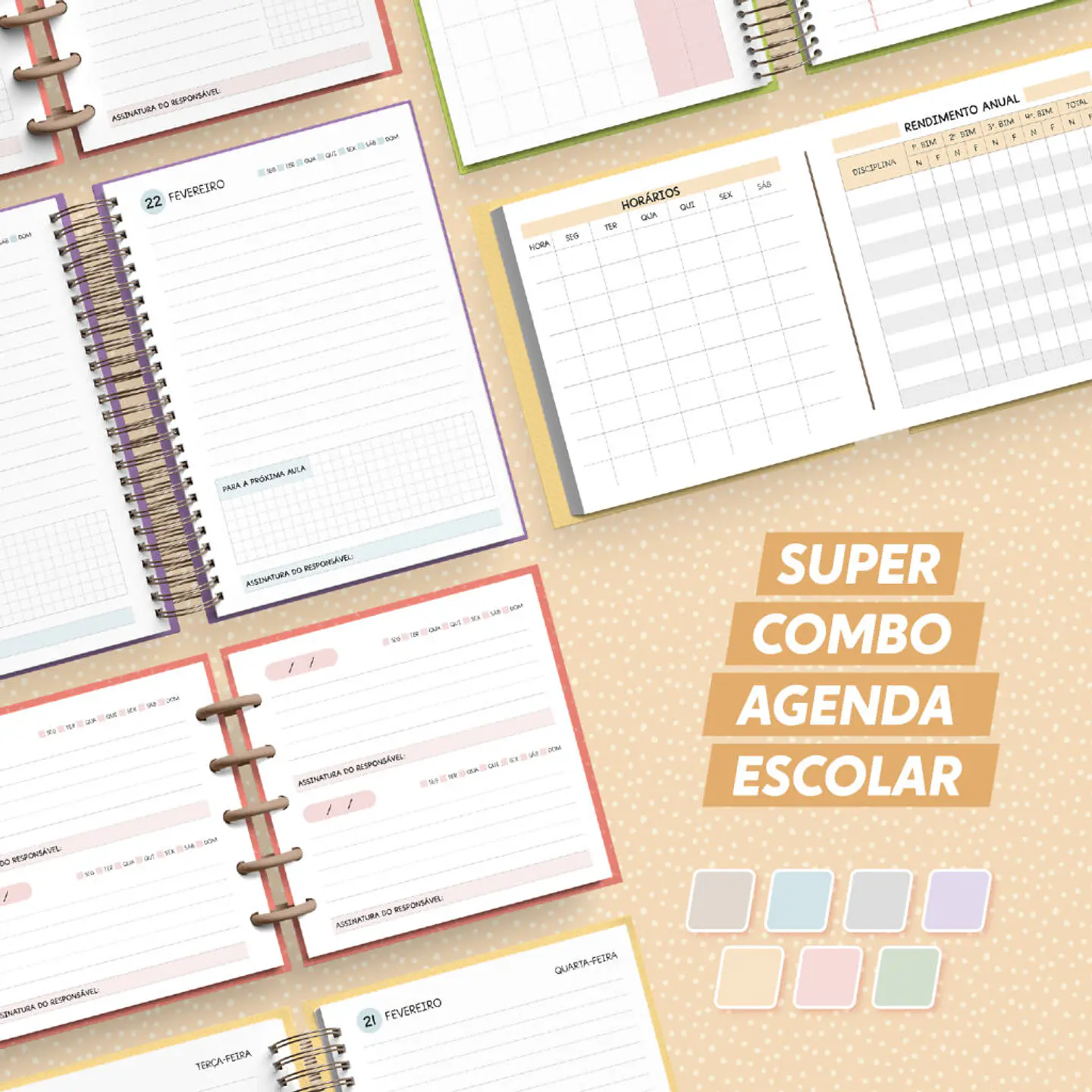 ARQUIVO ENCADERNAÇÃO SUPER COMBO AGENDA ESCOLAR 2024 - NILMARA QUINTELA 2