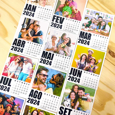 ARQUIVO DE CORTE CALENDÁRIO POLAROID 2024 - VÊ MORAES