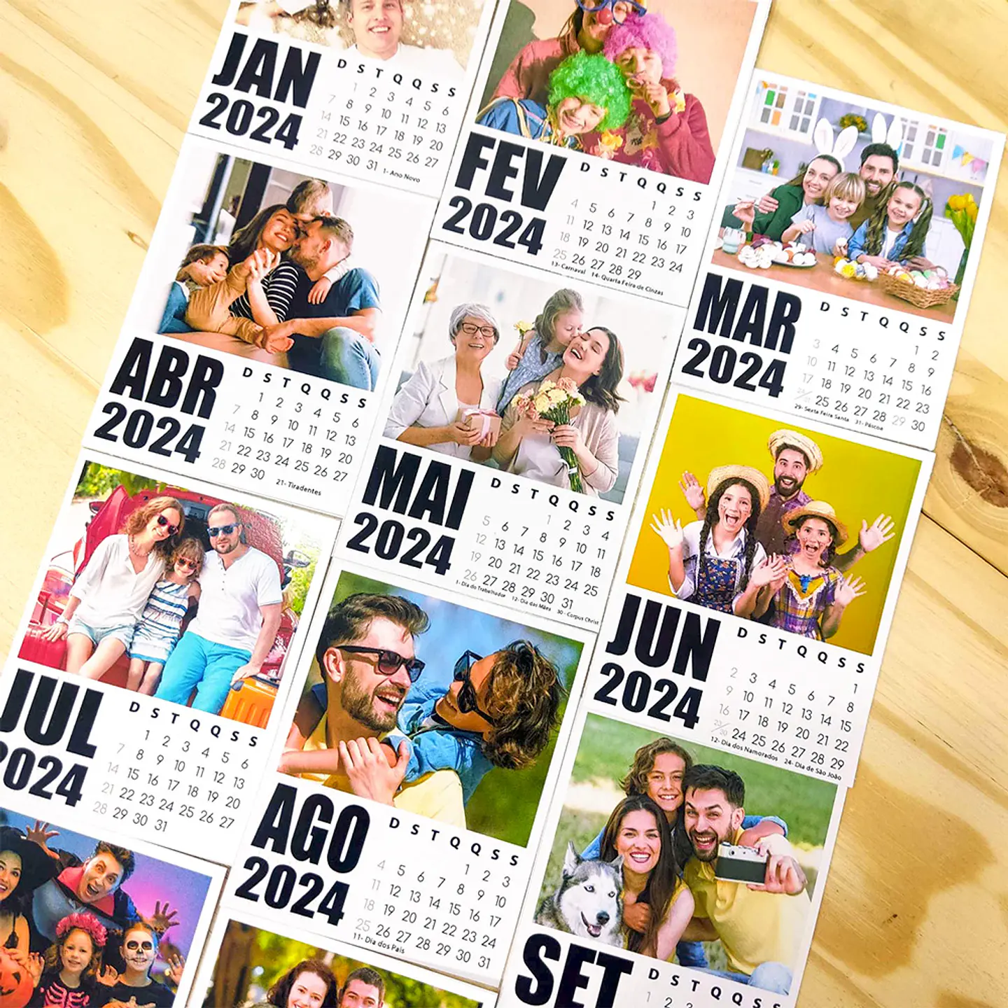 ARQUIVO DE CORTE CALENDÁRIO POLAROID 2024 - VÊ MORAES 1