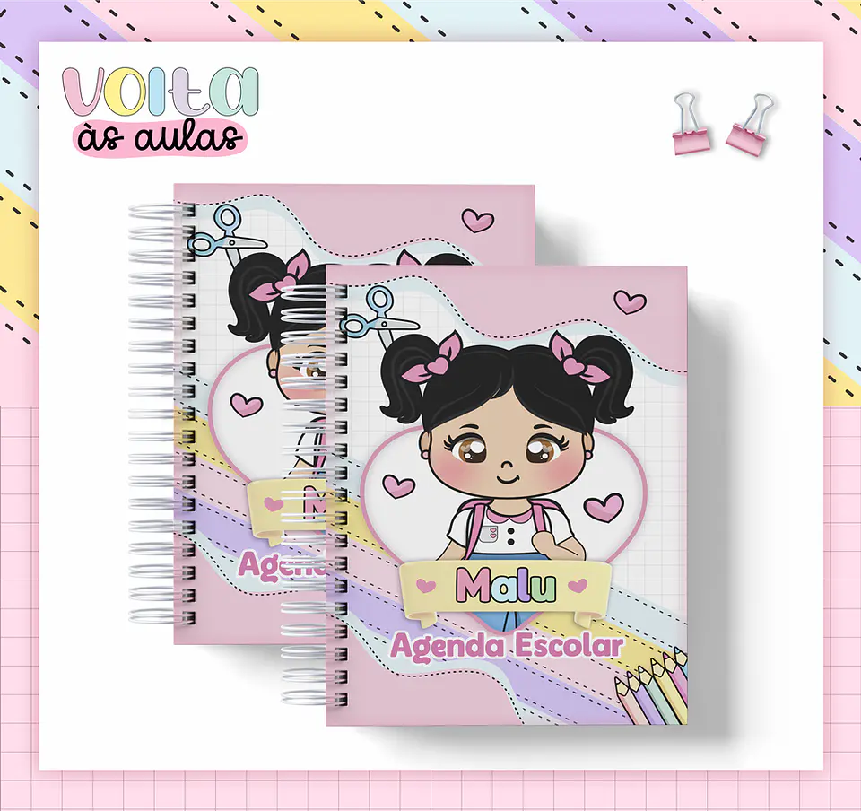 Arquivo Encadernação Agenda Escolar A5 2024 - LINA CRIATIVA 3