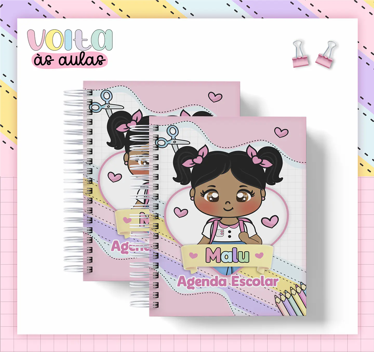 Arquivo Encadernação Agenda Escolar A5 2024 - LINA CRIATIVA 4