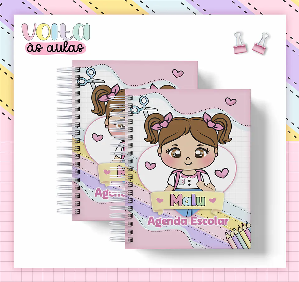 Arquivo Encadernação Agenda Escolar A5 2024 - LINA CRIATIVA 5
