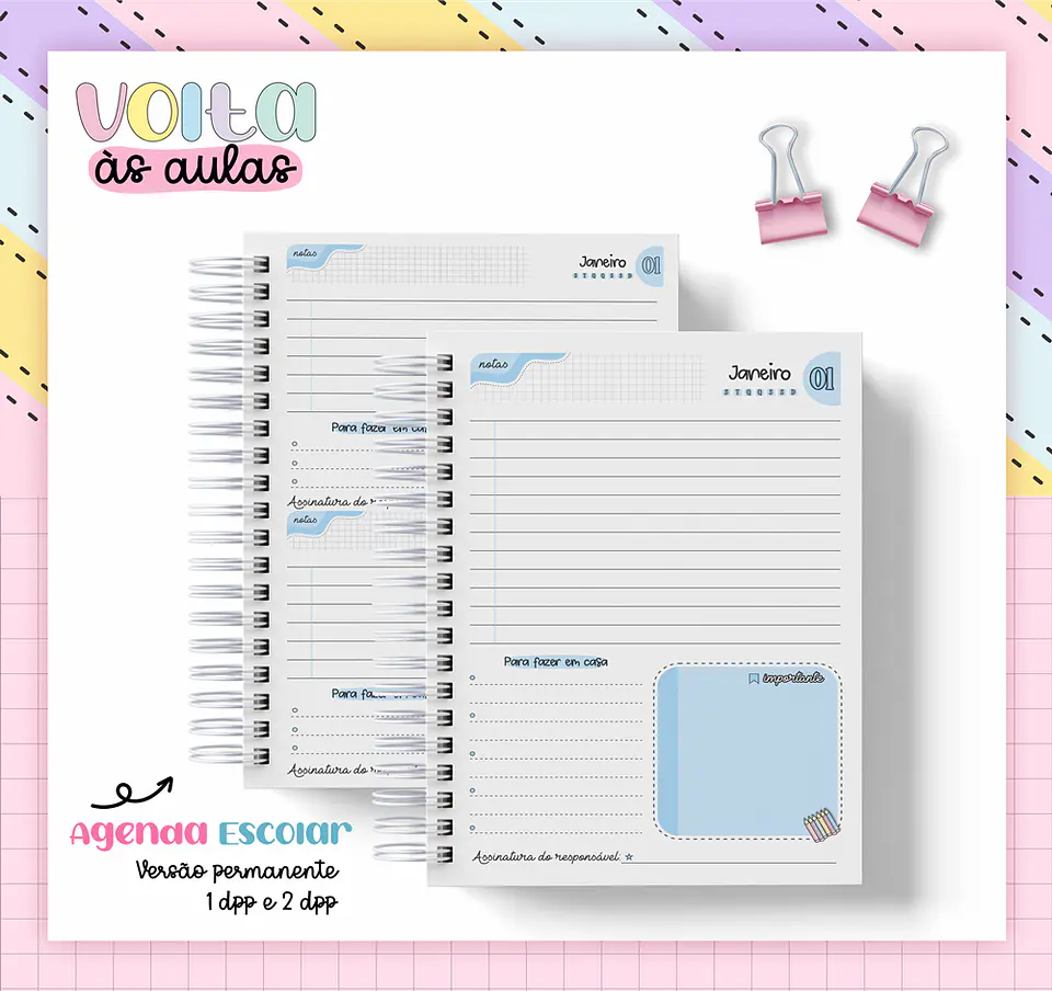 Arquivo Encadernação Agenda Escolar A5 2024 - LINA CRIATIVA 16