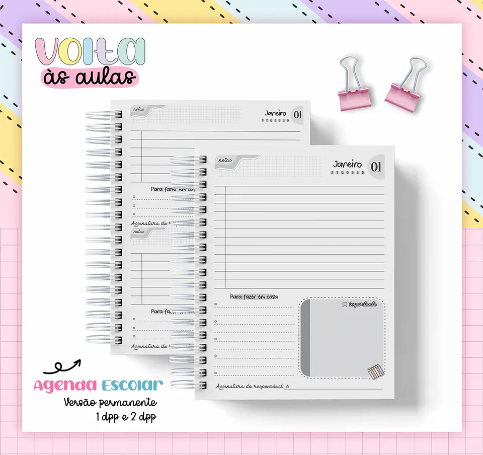 Arquivo Encadernação Agenda Escolar A5 2024 - LINA CRIATIVA 19