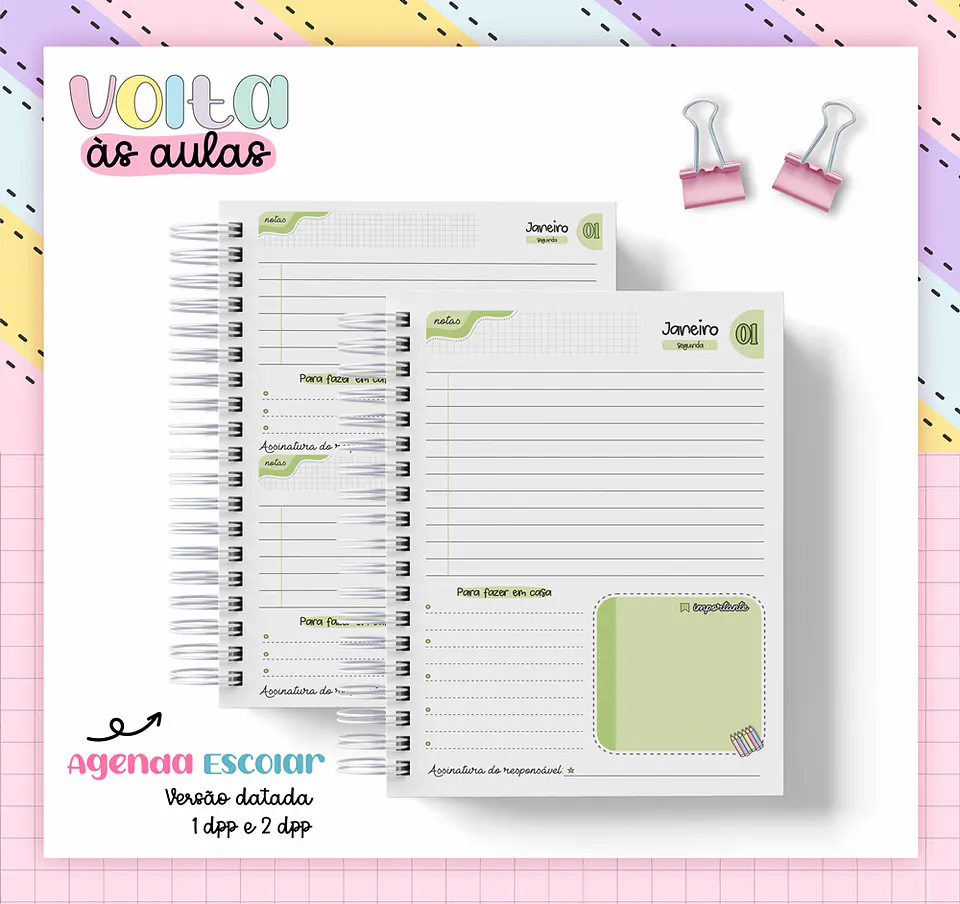 Arquivo Encadernação Agenda Escolar A5 2024 - LINA CRIATIVA 20